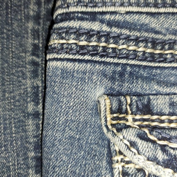 Silver Suki Flap Pocket Jeans With Embroidery - Picture 7 of 15